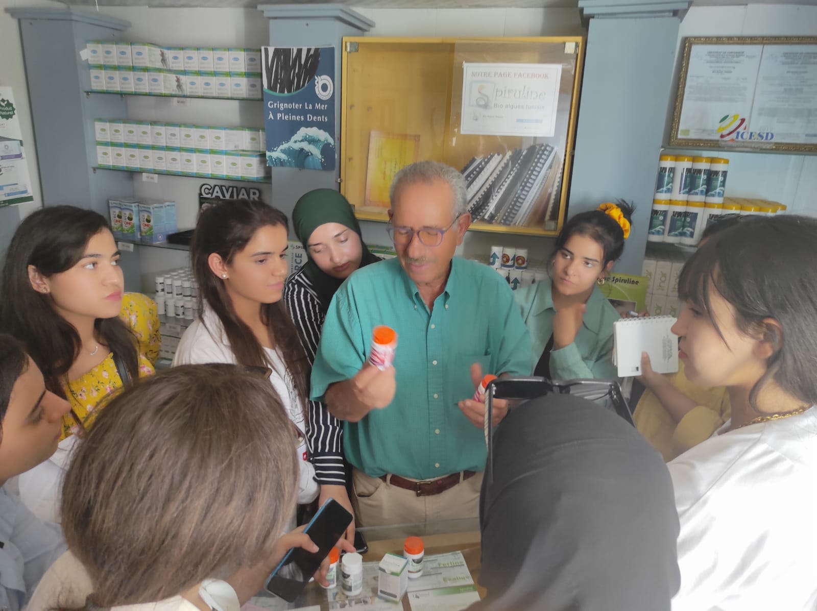 Retour en images sur la visite des étudiants de l'ISBB à la société Bioalgue Tunisie Ksour Essef Mahdia.